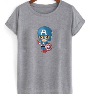 chibi captain america t-shirt