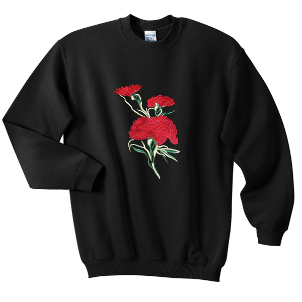 flowers sweatshirt