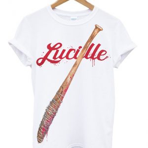 walking dead lucille baseball bat t-shirt