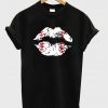 baseball lips t-shirt