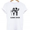 game over married t-shirt