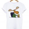 moose drinking beer t-shirt