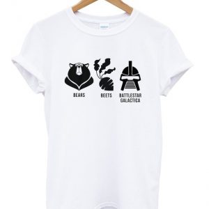 bears beets battlestar galaction t-shirt