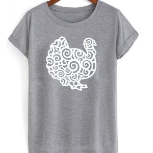 swirl turkey t-shirt