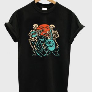 skeleton band t-shirt