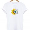 sunflower camera t-shirt