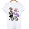 yes i am the crazy cow lady t-shirt
