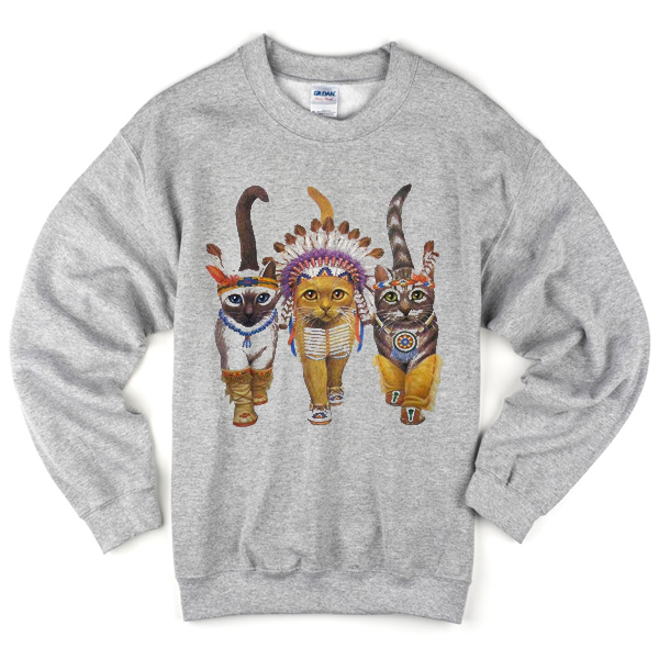 cat indians sweatshirt
