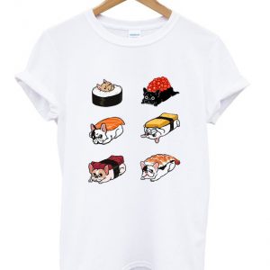 frenchie sushi t-shirt