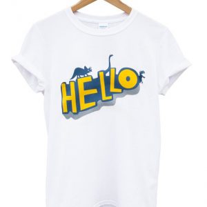 hello dinosaur t-shirt