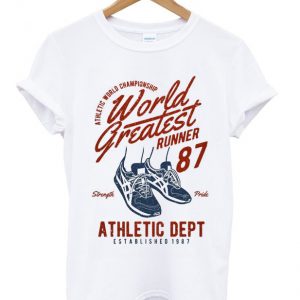 world greatest runner 87 t-shirt