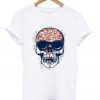 floral skull t-shirt