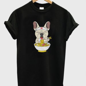 japanese ramen doggy t-shirt