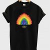 rainbow peacock t-shirt