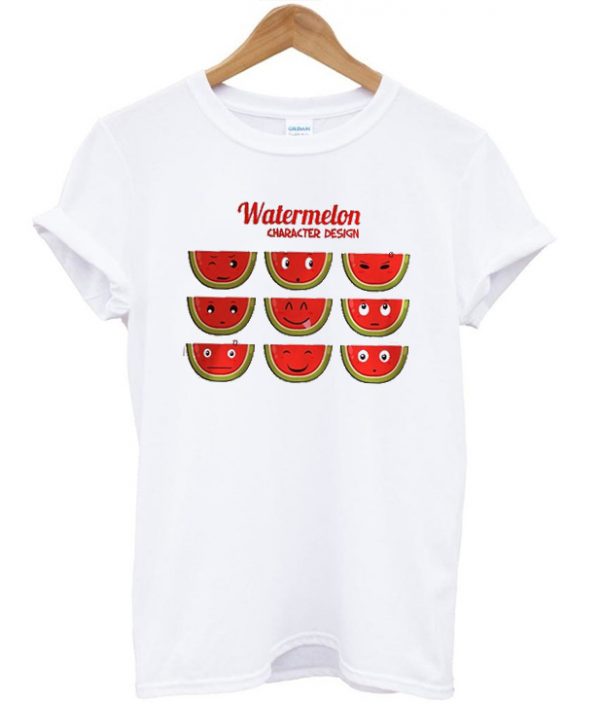 watermelon character design t-shirt