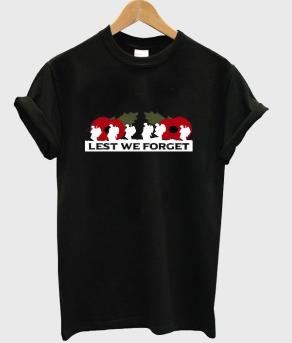 lest we forget t-shirt