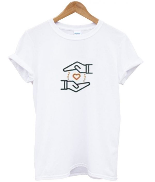 love in hand t-shirt