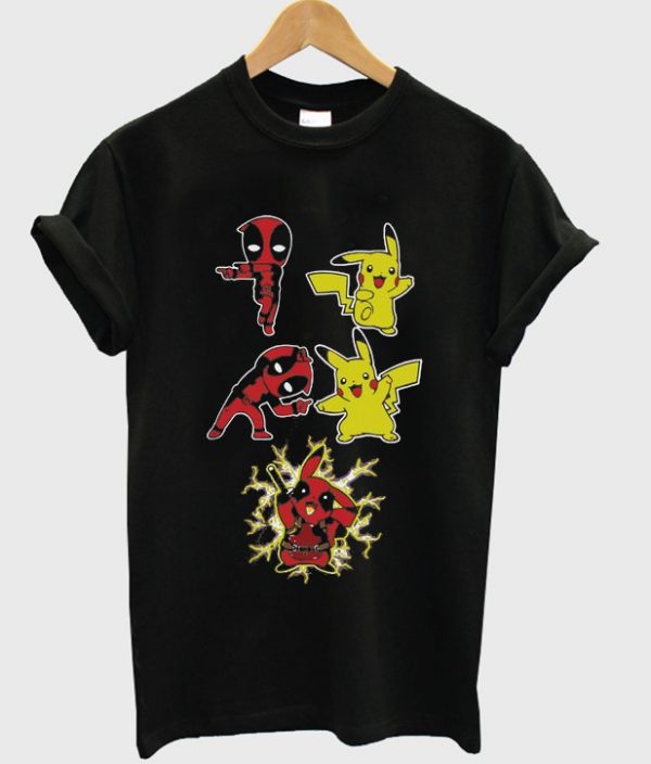 deadpool pikachu t-shirt