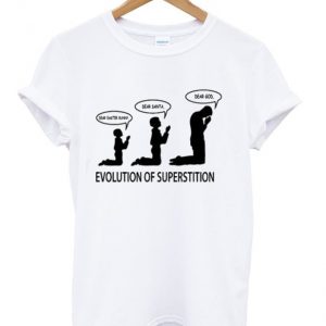 evolution of superstition t-shirt