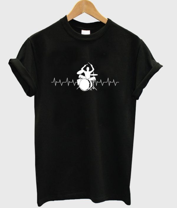 heartbeat drum t-shirt