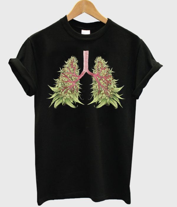 lung canabis t-shirt