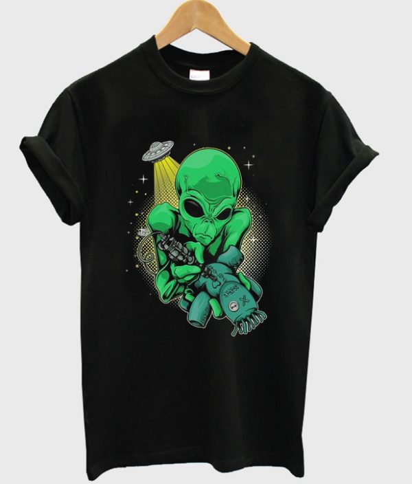 alien voodoo tattoo t-shirt