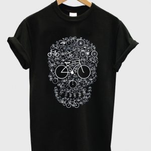 bicycle skull t-shirt