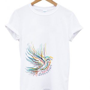 bird love and peace t-shirt