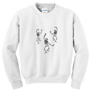 dancing skeleton trio sweatshirt