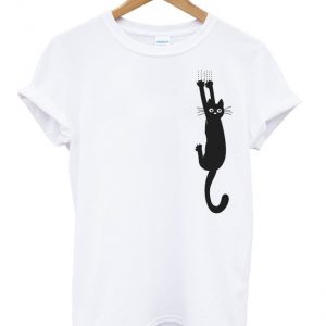 hanging cat t-shirt