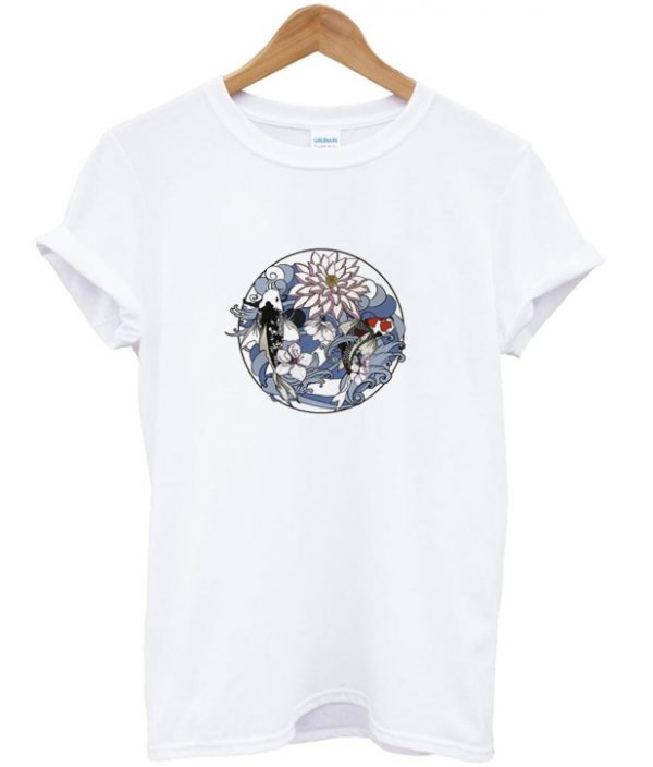 japanese flower t-shirt