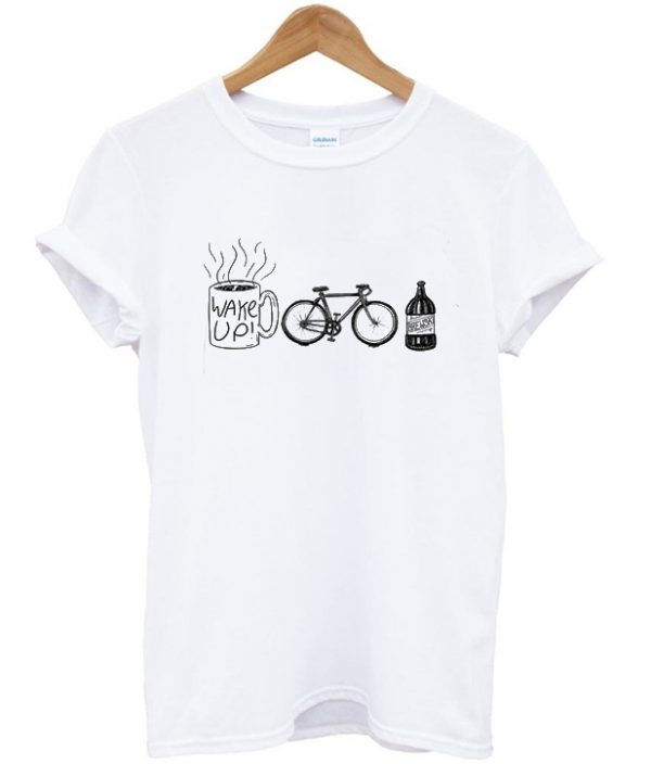 coffe bike beer t-shirt