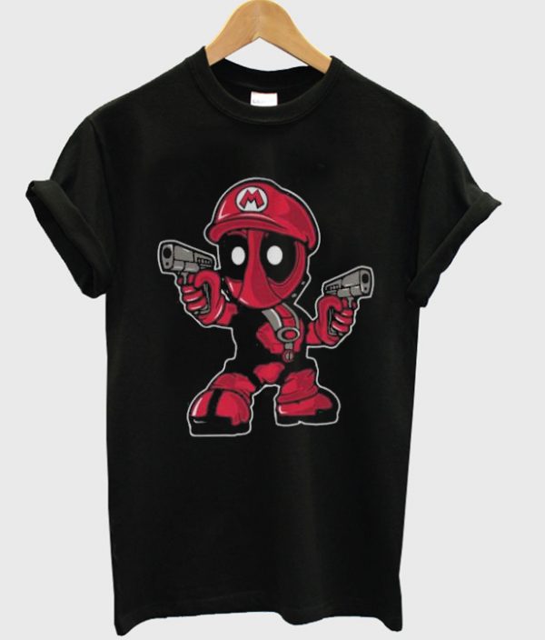 deadpool mario t-shirt