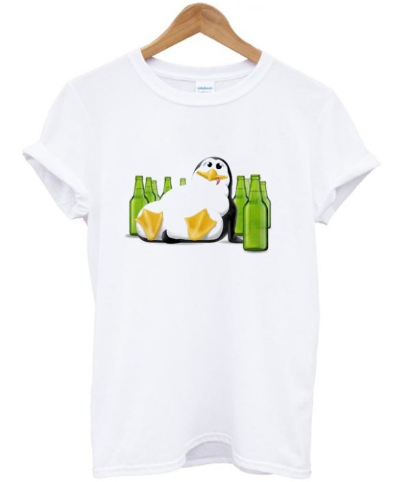 drunk pinguin t-shirt