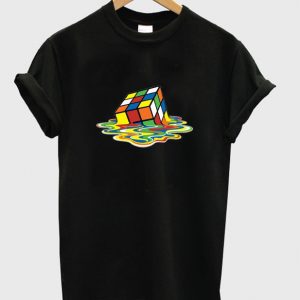 melted rubix cube t-shirt