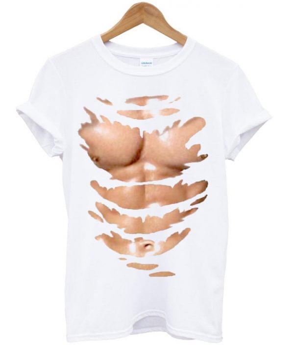 six pack muscle t-shirt