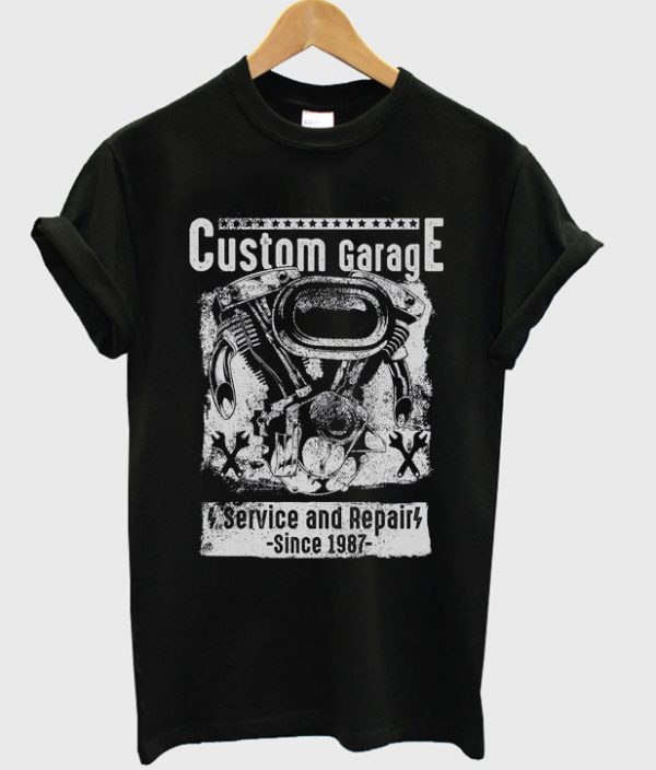 custom garage t-shirt