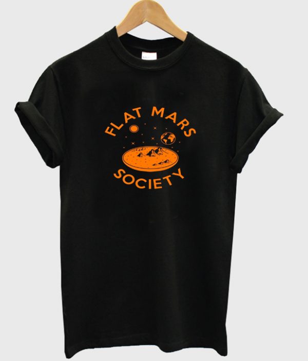 flat mars society t-shirt