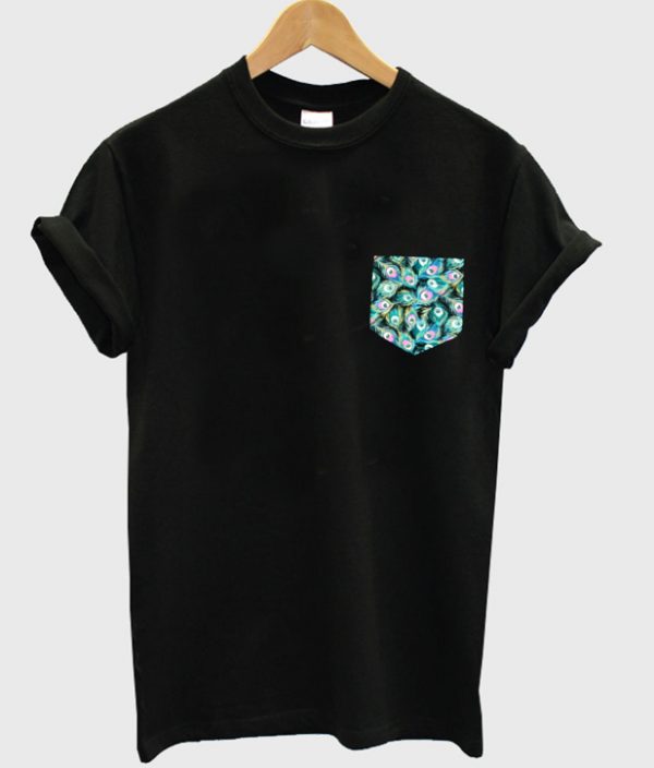 peacock pocket t-shirt