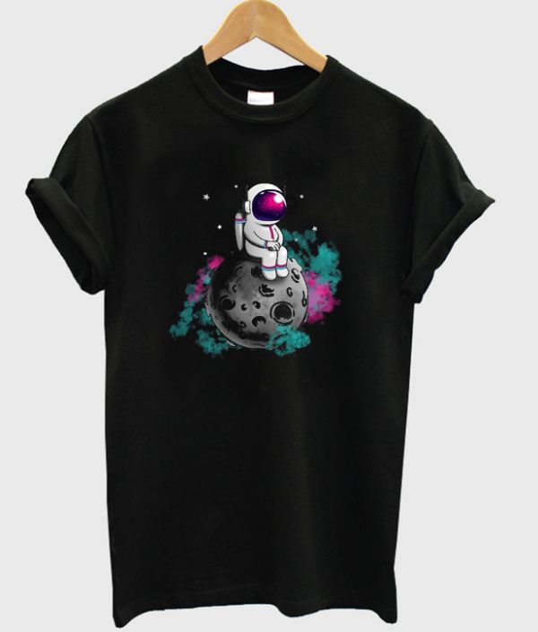 spaceman moon t-shirt