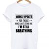 weekly update t-shirt