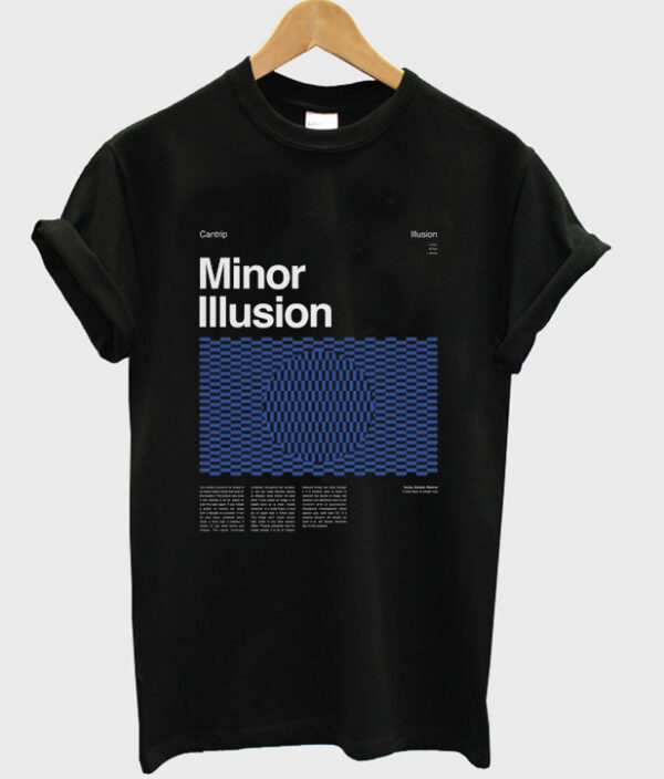 minor illusion plate t-shirt