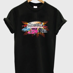 speed and custom car show t-shirt