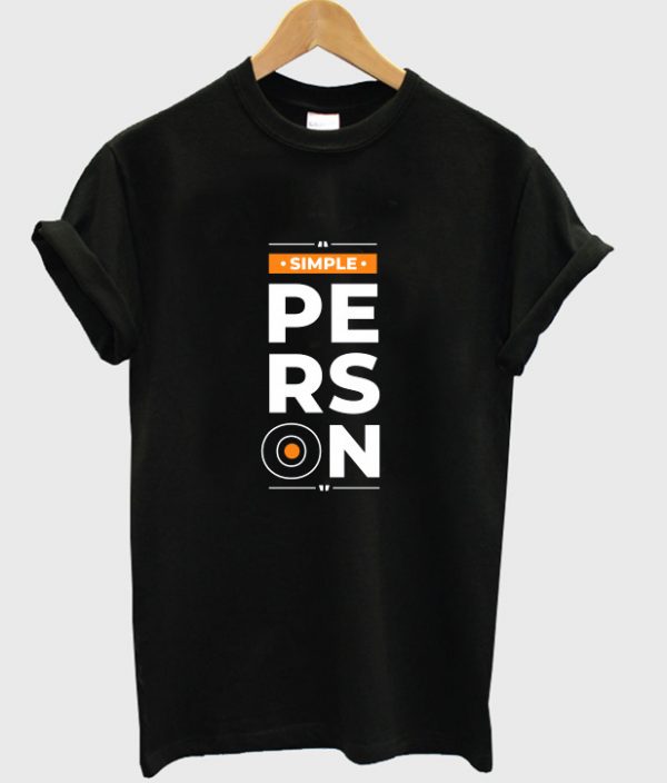simple person t-shirt