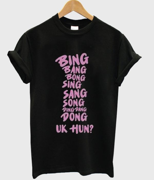 bing bang bong sing t-shirt