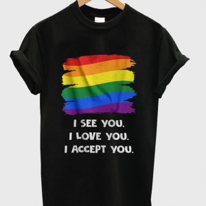 i see you i love you i accept you t-shirt