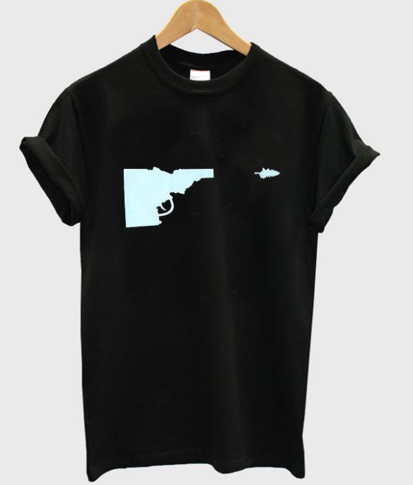 idaho tree gun t-shirt