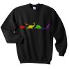 rainbow dinosaur sweatshirt