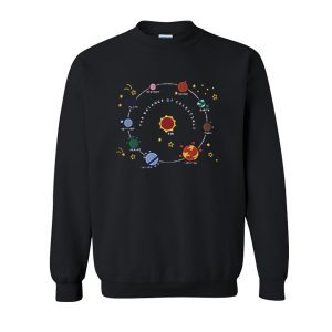 Planets Solar System and Stars Sweatshirt