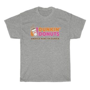 Dunkin donuts America runs on dunkin T-shirt